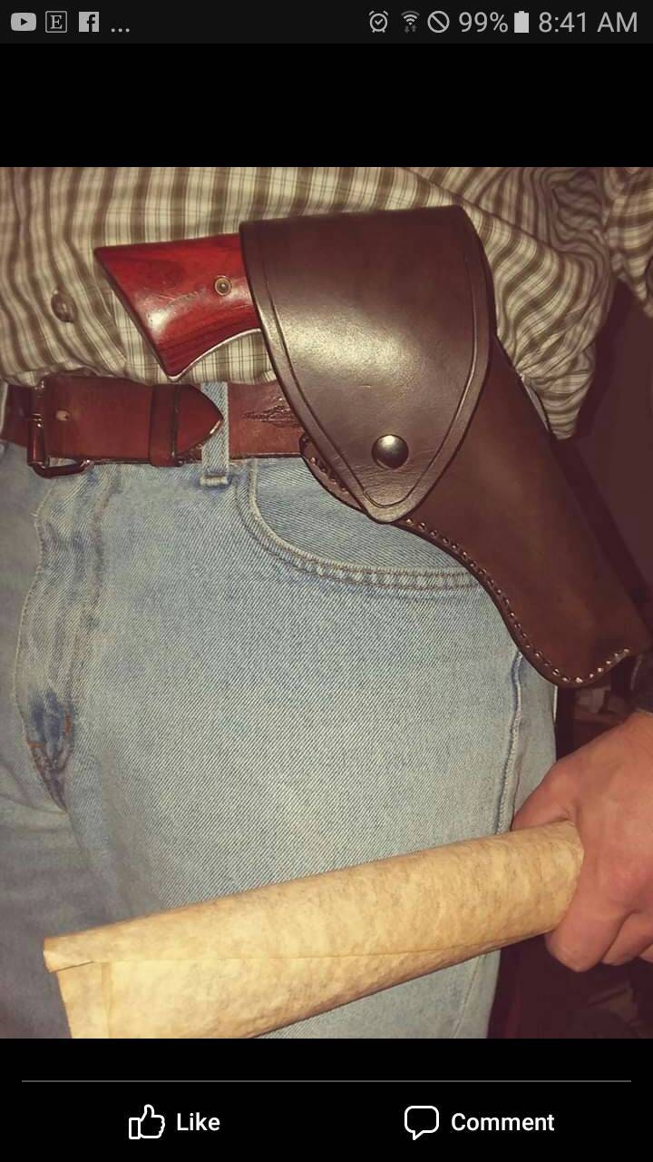 Heritage 22 rough rider leather holster with flap / The Explorer/