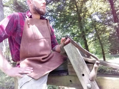 Leather Work Apron - Blacksmith, Leatherwork, Woodwork, Farrier - CRAZY HORSE LEATHER