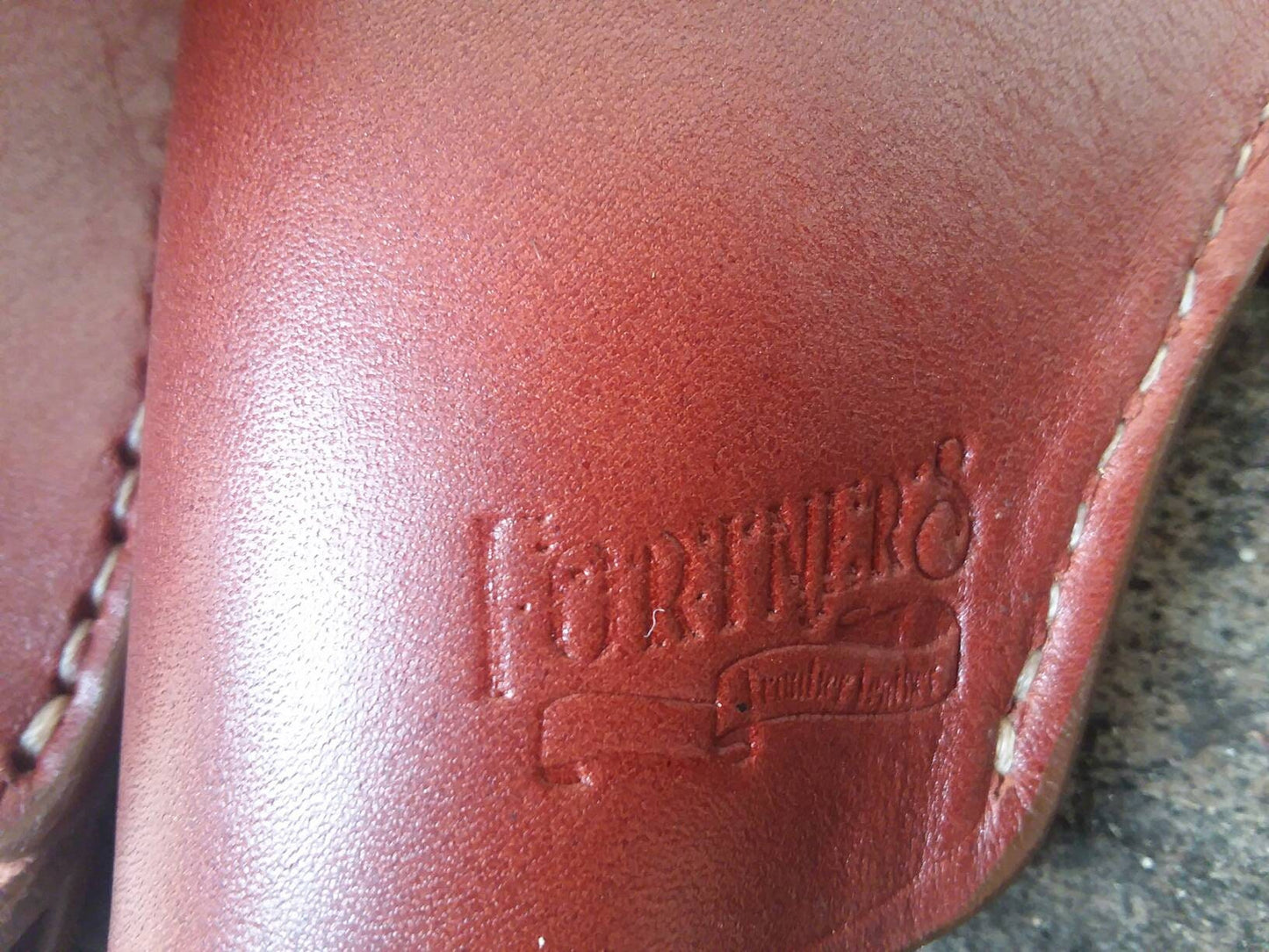 357 Revolver Leather Holster, Western, English Bridle