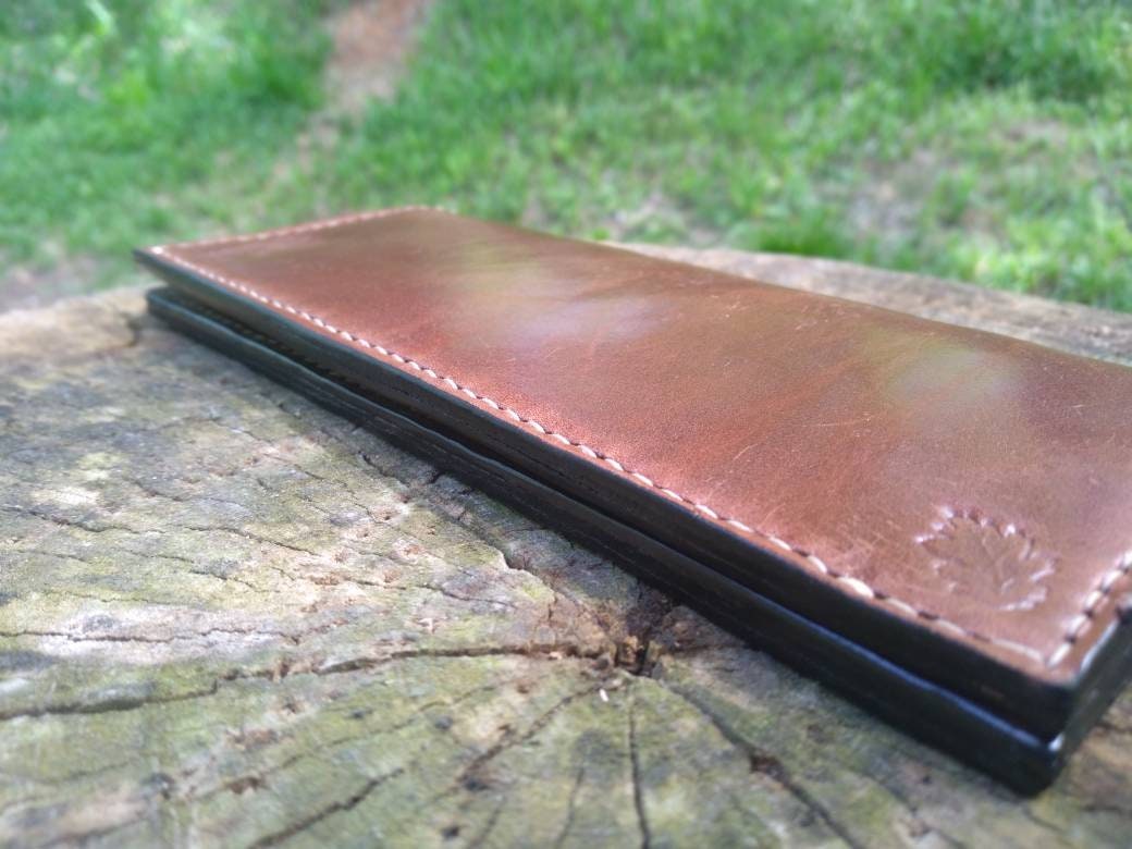 Leather Long Wallet / Roper Wallet / Mens / Womens / Floral / Handcrafted / Luxury / Card / Cash