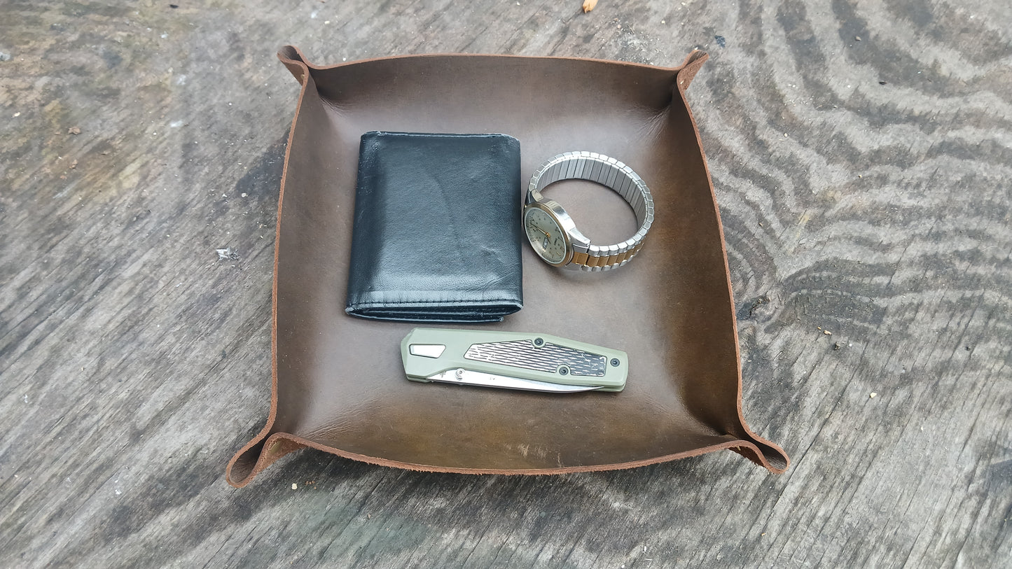 Leather Valet Tray / Catch-All