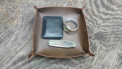 Leather Valet Tray / Catch-All