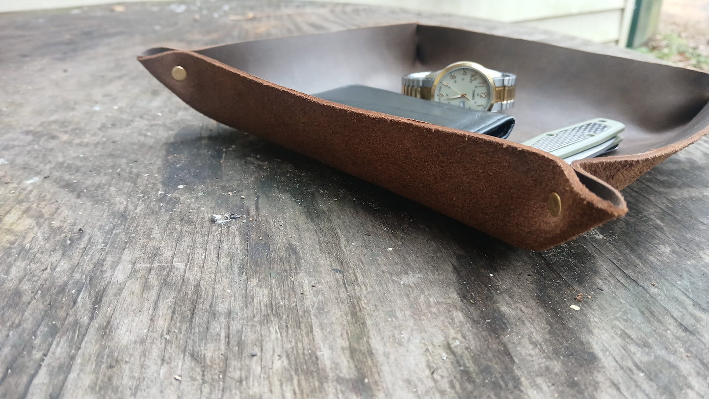 Leather Valet Tray / Catch-All