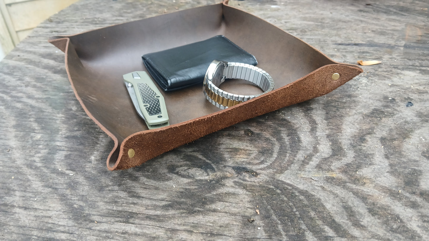 Leather Valet Tray / Catch-All
