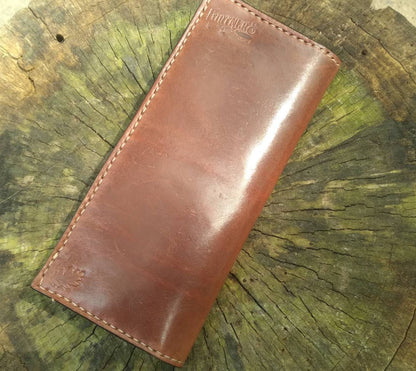 Leather Long Wallet / Roper Wallet / Mens / Womens / Floral / Handcrafted / Luxury / Card / Cash