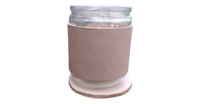 Load image into Gallery viewer, Candle with Leather Holder and Coaster / Customizable