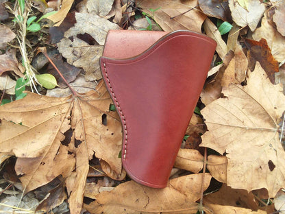 357 Revolver Leather Holster, Western, English Bridle