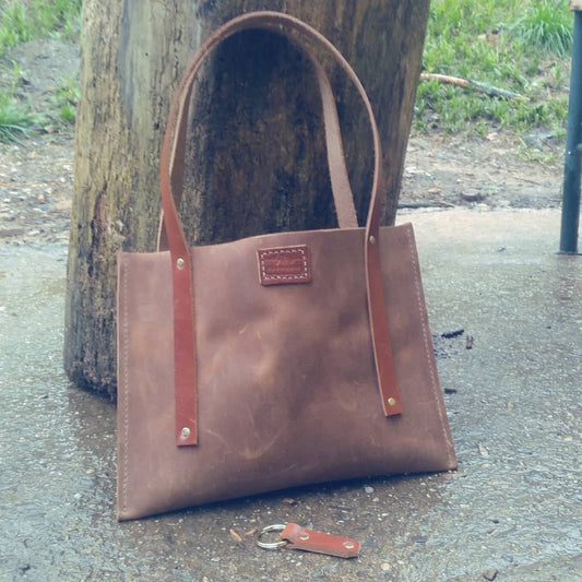 Rustic Leather Handbag / Purse