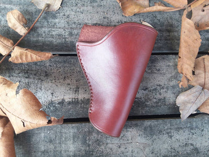 357 Revolver Leather Holster, Western, English Bridle