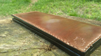 Leather Long Wallet / Roper Wallet / Mens / Womens / Floral / Handcrafted / Luxury / Card / Cash