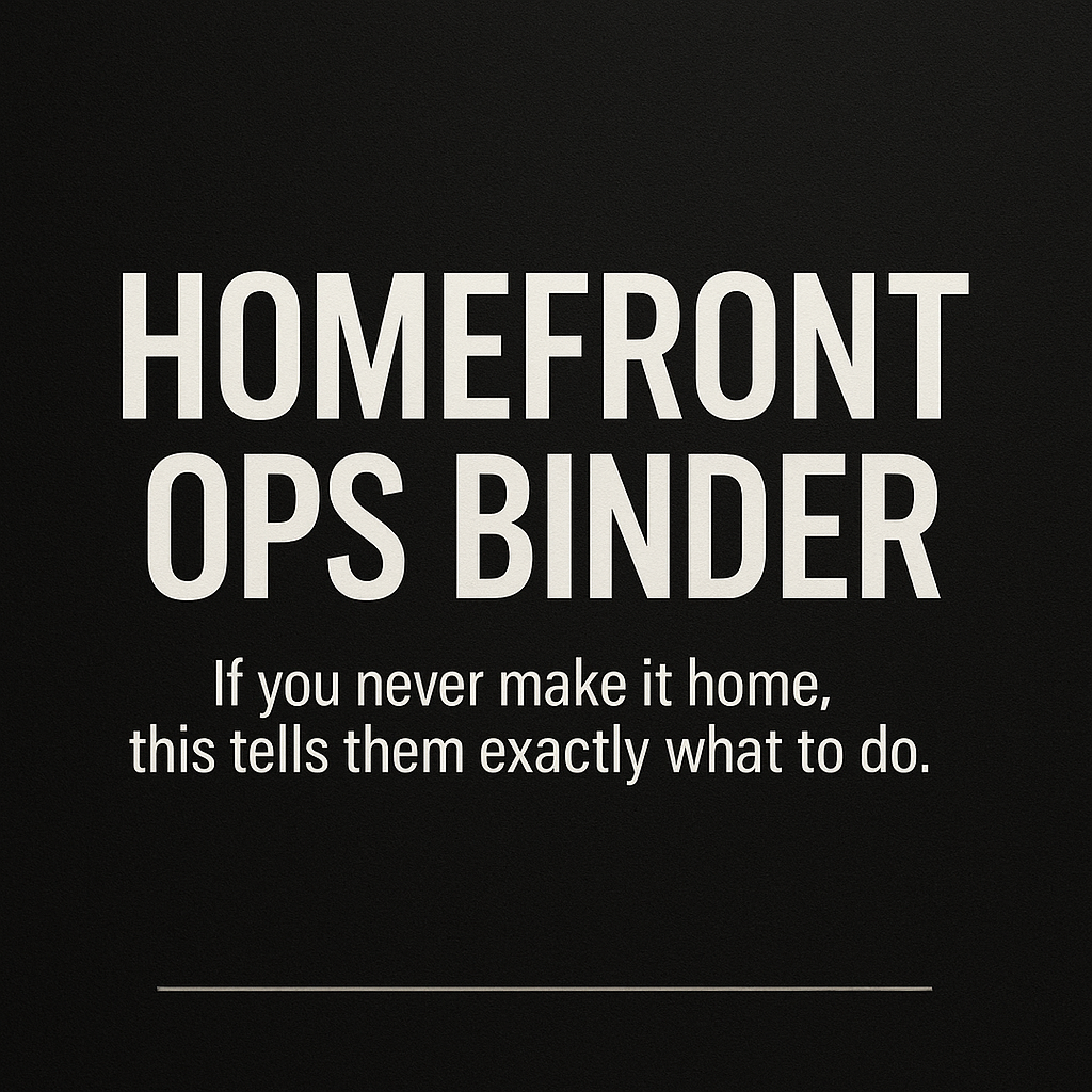 Homefront Ops Binder + Battle Cards (Digital Download)