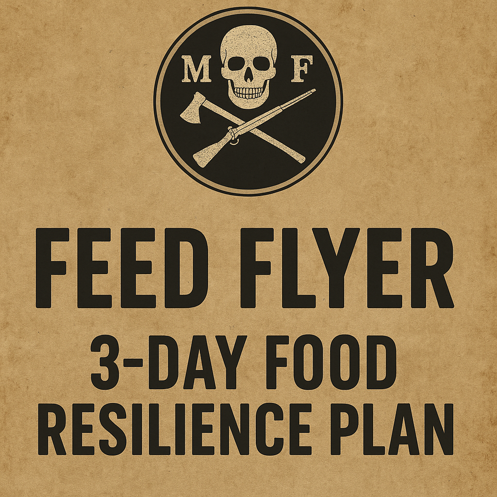 Feed Flyer — 3-Day Food Resilience Plan