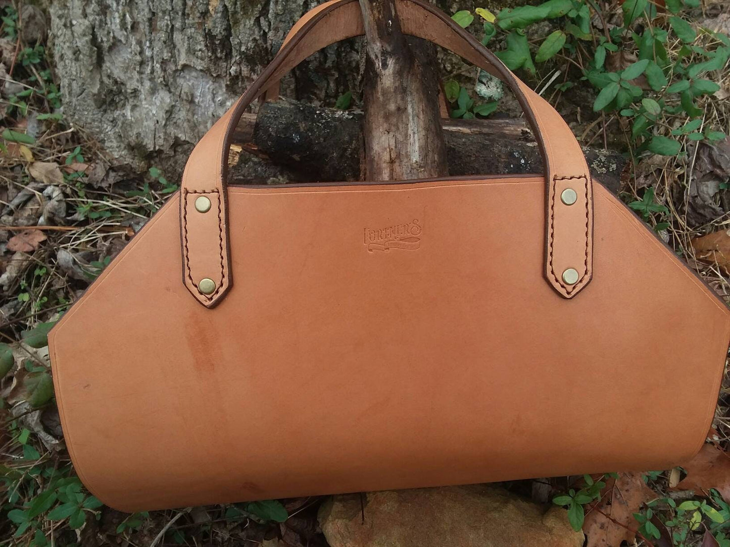 Leather Log / Firewood Carrier/ Heavy Duty