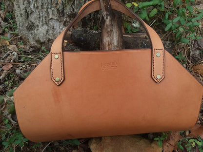 Leather Log / Firewood Carrier/ Heavy Duty