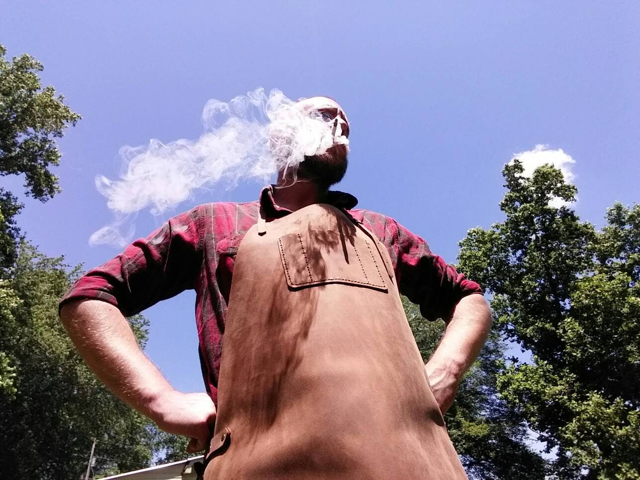 Leather Work Apron - Blacksmith, Leatherwork, Woodwork, Farrier - CRAZY HORSE LEATHER