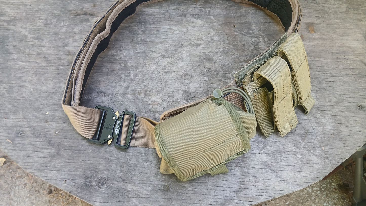 Battlebelt, Dump Pouch, and Pistol Mag Pouches