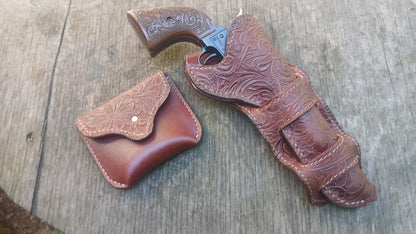 Heritage Rough Rider Floral Holster with Ammo Pouch