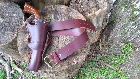 Single Action Revolver Holster and Belt Rig
