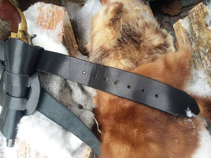 The "Railroad Boss" Rig / leather single action revolver holster and gunbelt